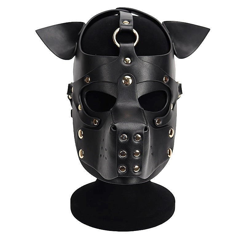 Double Color Dog Bondage Hood By Bdstyle - Bondage Hoods