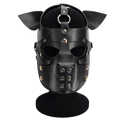 Double Color Dog Bondage Hood By Bdstyle - Bondage Hoods
