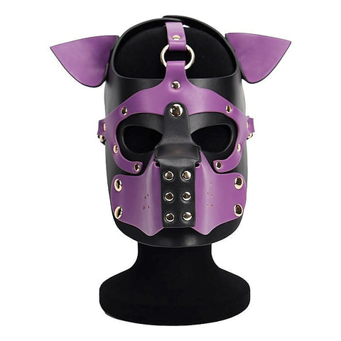 Double Color Dog Bondage Hood By Bdstyle - Bondage Hoods