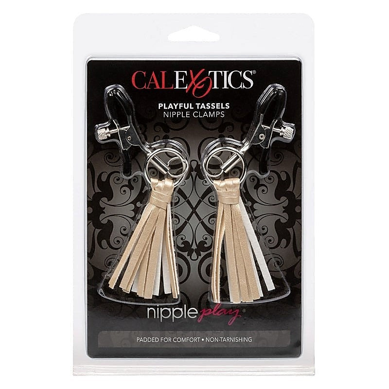 Playful Tassels Women'S Nipple Clamps By California Exotics - Nipple and Clit Clamps