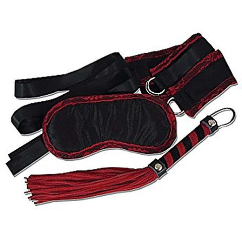 Leather And Lace Luxury Bondage Kit by Sportsheets - Cuffs and Restraints