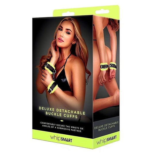 Indulge in Sensual Bliss - Glow Deluxe Detachable Buckle Cuffs - Cuffs and Restraints