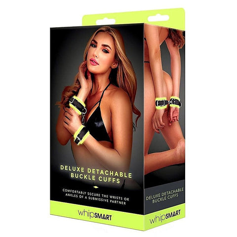 Indulge in Sensual Bliss - Glow Deluxe Detachable Buckle Cuffs - Cuffs and Restraints