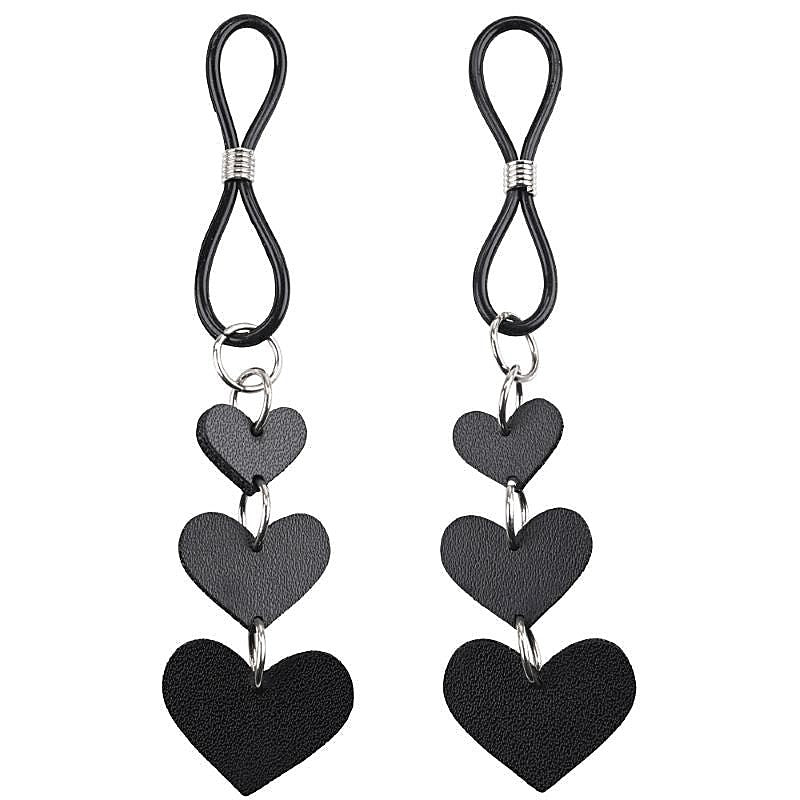 S&M Heart Nipple Ties by Sportsheets - Nipple and Clit Clamps