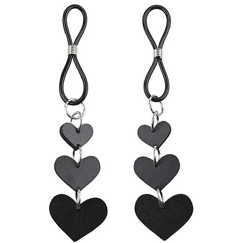 S&M Heart Nipple Ties by Sportsheets - Nipple and Clit Clamps