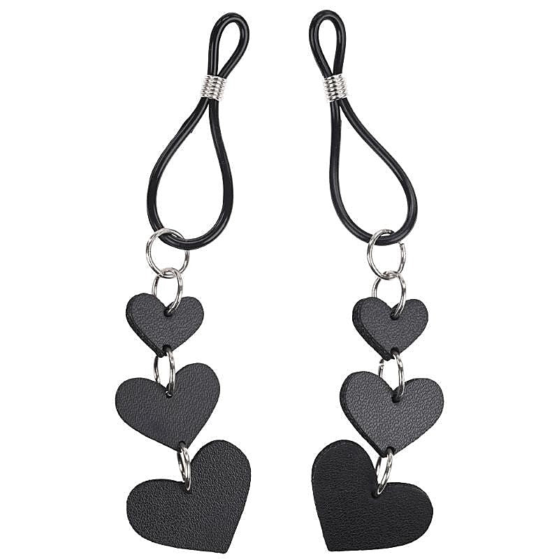 S&M Heart Nipple Ties by Sportsheets - Nipple and Clit Clamps