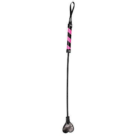 Striped PVC Bondage Crop by Shots Toys - Whips And Crops
