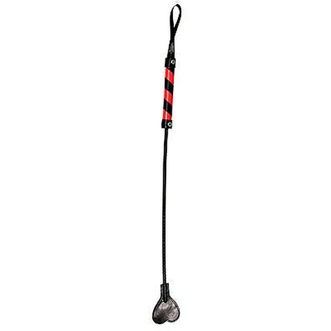 Striped PVC Bondage Crop by Shots Toys - Whips And Crops