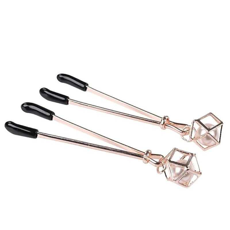 Sex & Mischief Brat Nipple Clips Set of 2 by Sportsheets - Nipple and Clit Clamps