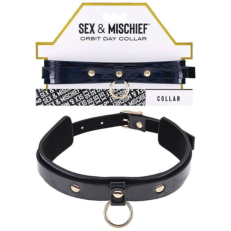 S&M Orbit Day Bondage Collar by Sportsheets - Collars and Leads