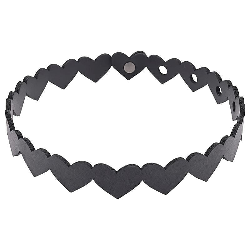 S&M Heart Day Bondage Collar by Sportsheets - Collars and Leads