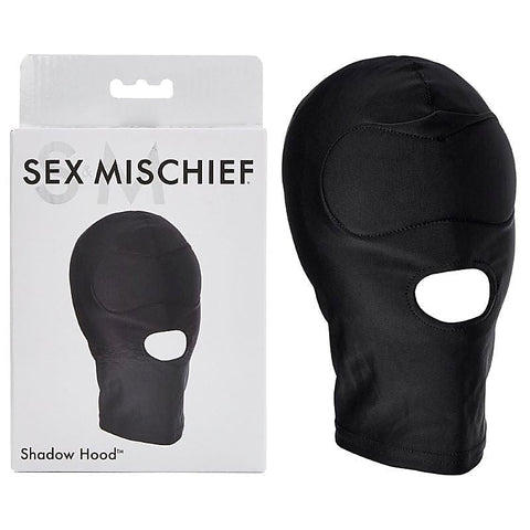 Sex & Mischief Shadow Hood with Mouth Opening - Bondage Hoods