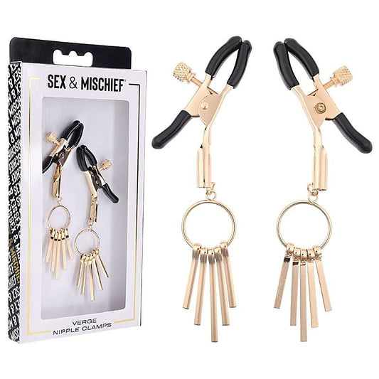 Verge Sensual Nipple Clamps - Adjustable Pleasure Journey - Nipple and Clit Clamps