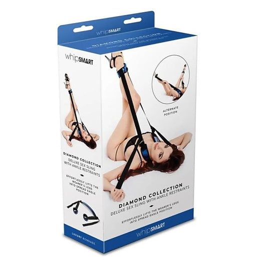 Whip Smart Diamond Deluxe Sex Swing with Ankle Restraints