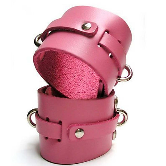 KinkLab Bound Leather Ankle Cuffs