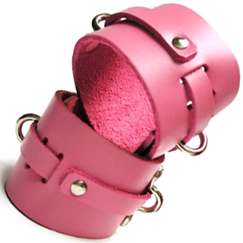 Bound Leather Ankle Cuffs by KinkLab - Cuffs and Restraints