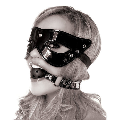 Fetish Fantasy Limited Edition Masquerade Mask And Ball Gag - Masks And Blindfolds