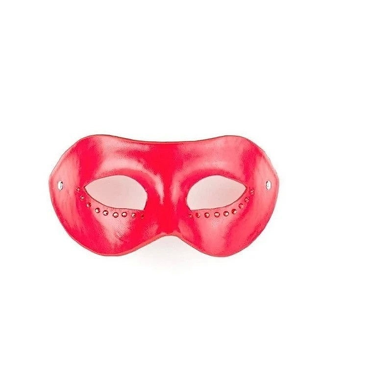 Luxurious Leather Diamond Mask By Shots Toys - Butt Plugs