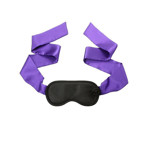Black Rose Budding Blinder Eyemask By Doc Johnson - Cuffs and Restraints