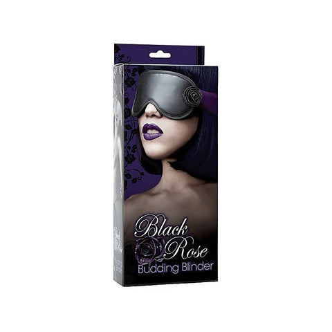 Black Rose Budding Blinder Eyemask By Doc Johnson - Cuffs and Restraints