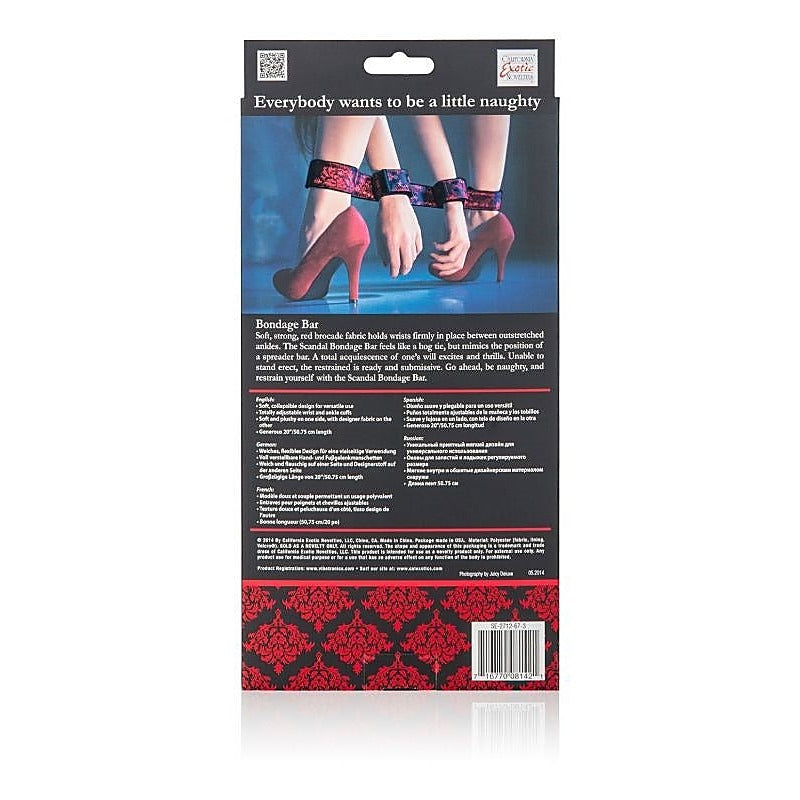 Scandal Bondage Bar By California Exotics - Spreaders and Hangers