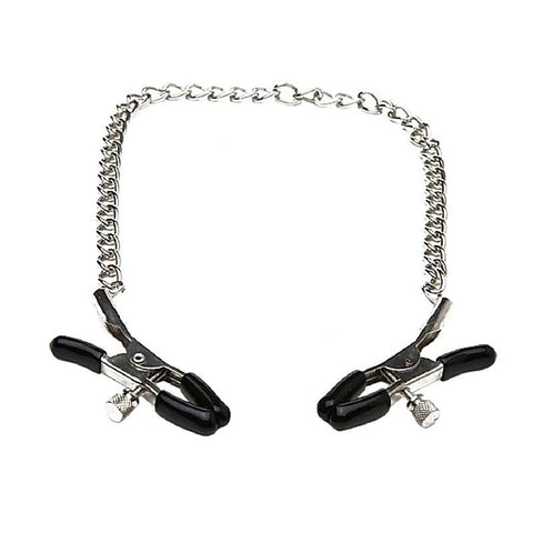 Chained Nipple Clamps by Sportsheets - Nipple and Clit Clamps