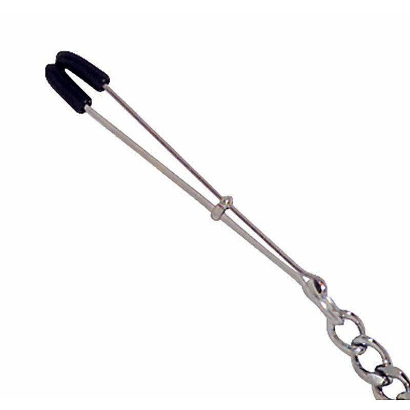 Y-Style Adjustable Tweezer Clamps With Cock Ring - Ball and Cock Toys