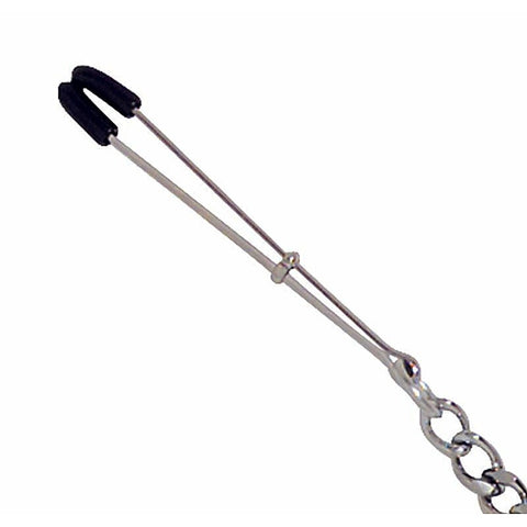 Y-Style Adjustable Tweezer Clamps With Cock Ring - Ball and Cock Toys