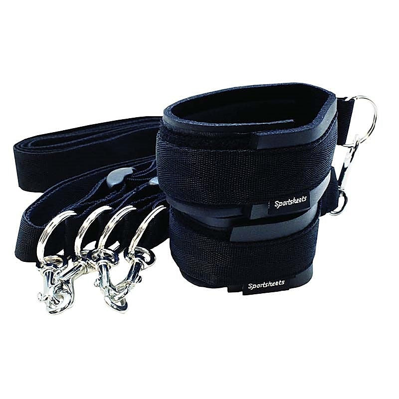 Sports Cuffs & Tethers Kit by Sportsheets - Cuffs and Restraints