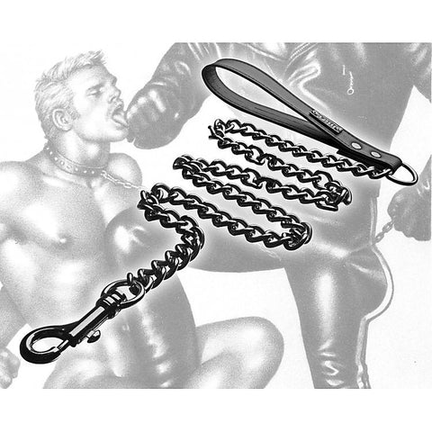 Tom of Finland Bondage Collar and Leash - Collars and Leads