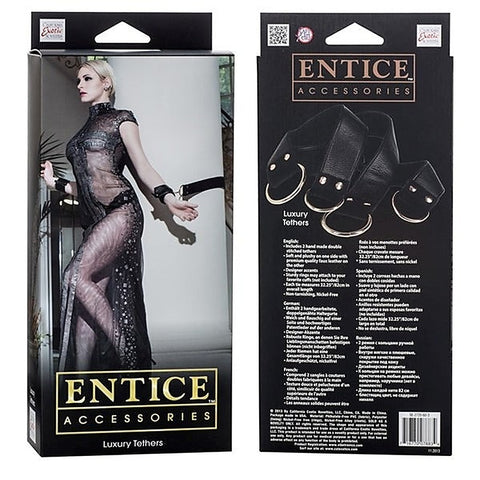 CalExotics Entice Luxury Tethers BDSM Restraints - Cuffs and Restraints