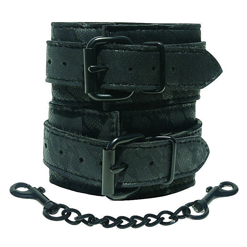 Midnight Lace Bondage Cuffs by Sportsheets - Cuffs and Restraints