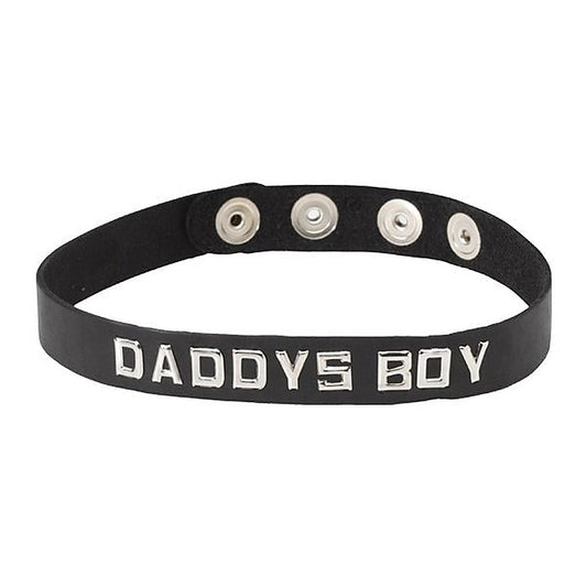Wordband Collar DADDYS BOY - Collars and Leads