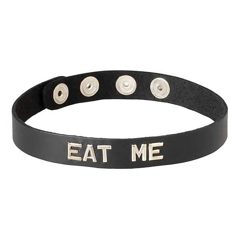 Wordband Collar - Eat Me By Spartacus Enterprises - Fancy Dress Ups