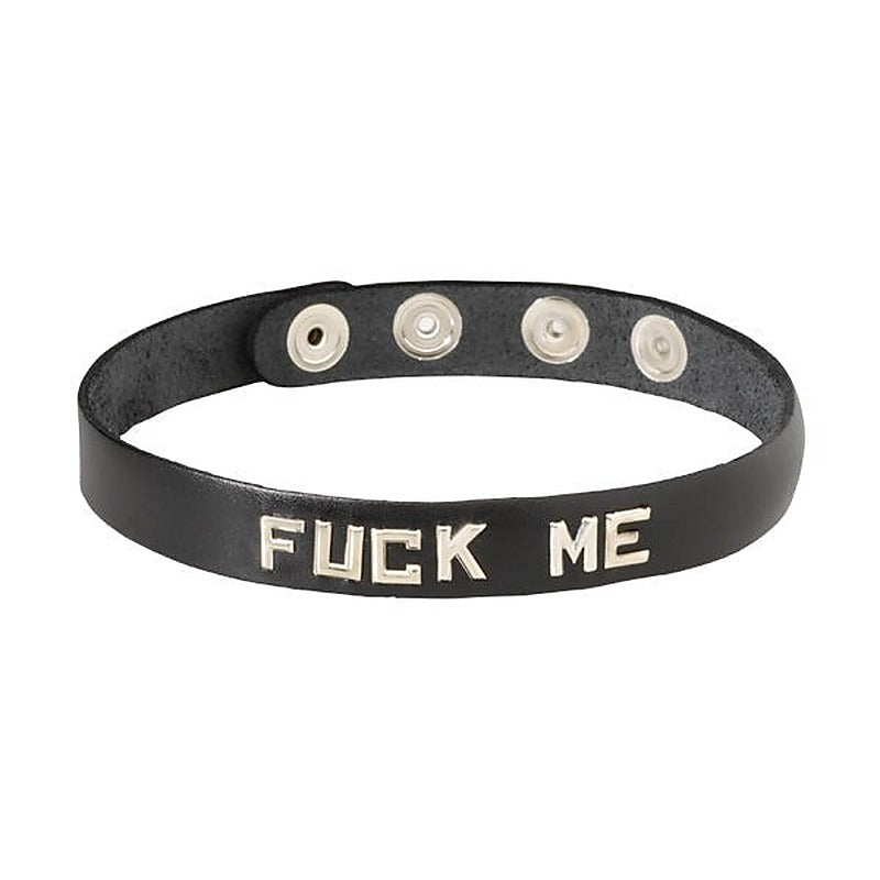 Wordband Collar - FUCK ME - Collars and Leads