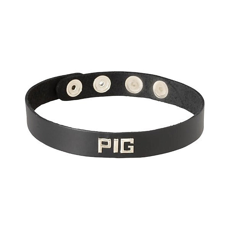 Wordband Collar - Pig By Spartacus Enterprises - Fancy Dress Ups