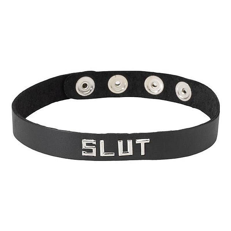 Wordband Collar - SLUT - Collars and Leads