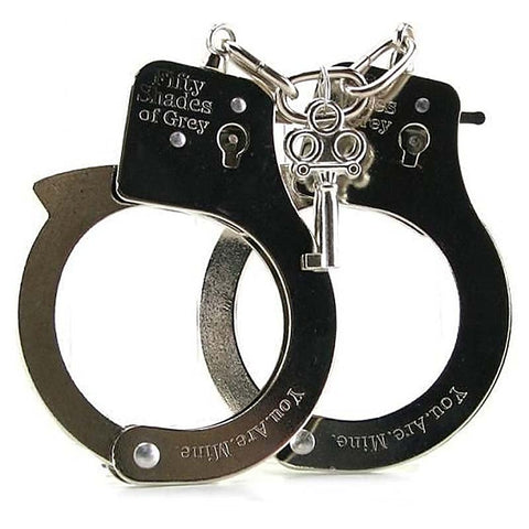 You Are Mine-Metal Handcuffs - Cuffs and Restraints
