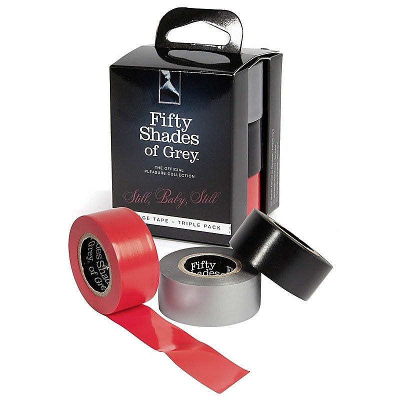 Still Baby Still Bondage Tape - Tripple Pack - Collars and Leads