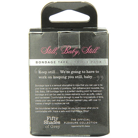 Still Baby Still Bondage Tape - Tripple Pack - Collars and Leads