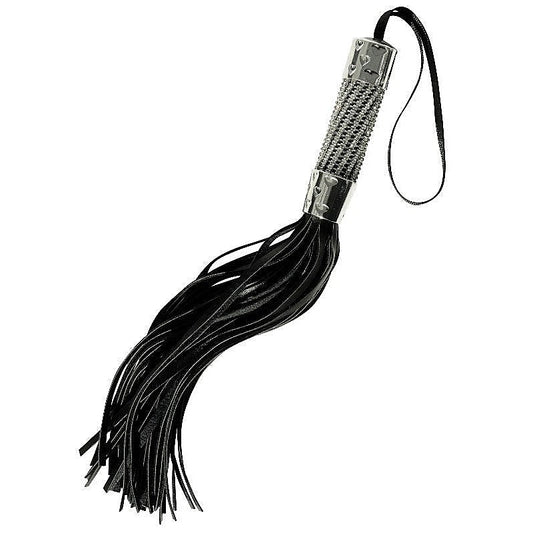 Midnight Bling Fetish Play Flogger By Sportsheets - Whips And Crops