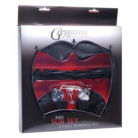 Sir'S Sub Set 3 Piece Bondage Kit By Xr Brands - Sex Kits