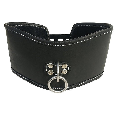 Edge Soft Leather Posture Collar By Sportsheets - Collars and Leads