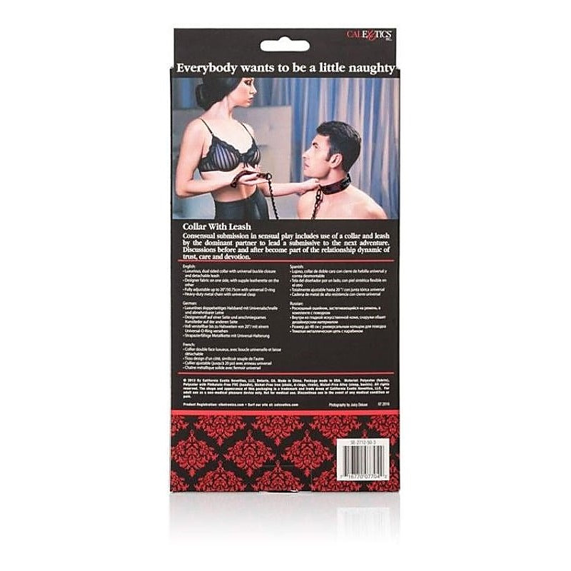 Scandal Collar With Leash By California Exotics - Collars and Leads