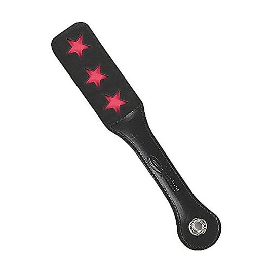 12 Inch Leather Stars Impression Paddle By Sportsheets - Paddles And Slappers