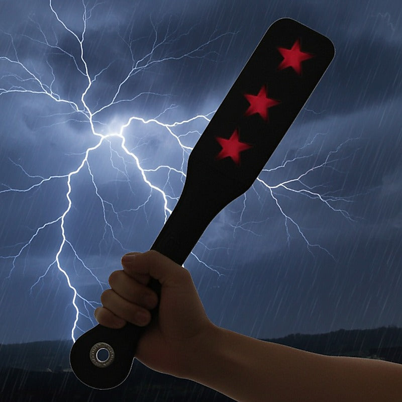 12 Inch Leather Stars Impression Paddle By Sportsheets - Paddles And Slappers