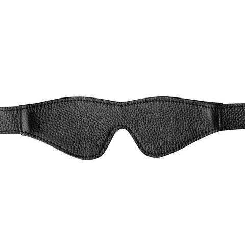 Onyx Leather Blindfold - Masks And Blindfolds