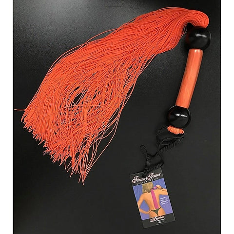 Large Orange Rubber BDSM Impact Whip by Sportsheets - Whips And Crops