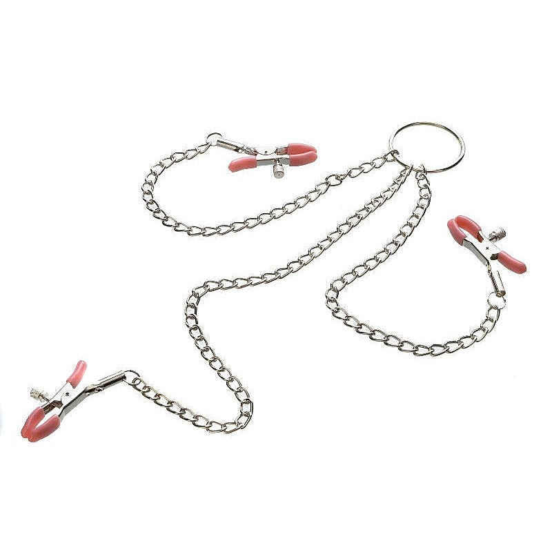 Chain Me Up Kink Clamps by Adam & Eve - Nipple and Clit Clamps