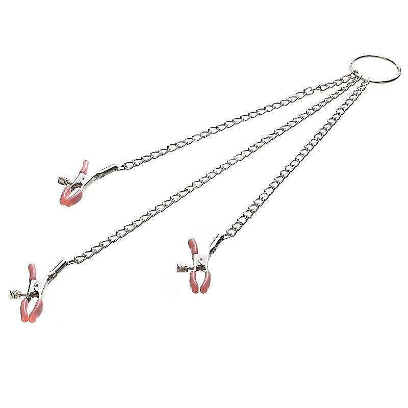 Chain Me Up Kink Clamps by Adam & Eve - Nipple and Clit Clamps